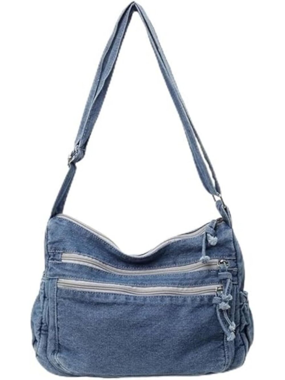 Denim Purses for Women Denim Crossbody Handbags Jean Casual Lightweight Shoulder